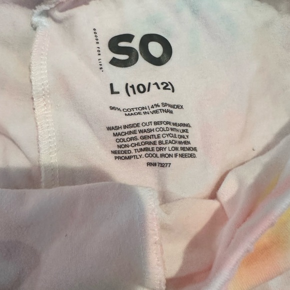 2 Pairs Girls L (10-12) Leggings by SO - Picture 6 of 6